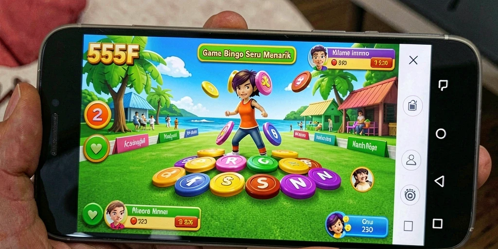 Screenshot gameplay 555F yang menunjukkan keseruan bermain Bingo.