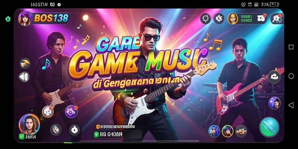 Tangkapan layar gameplay <strong>BOS138</strong> menunjukkan keseruan bermain musik.