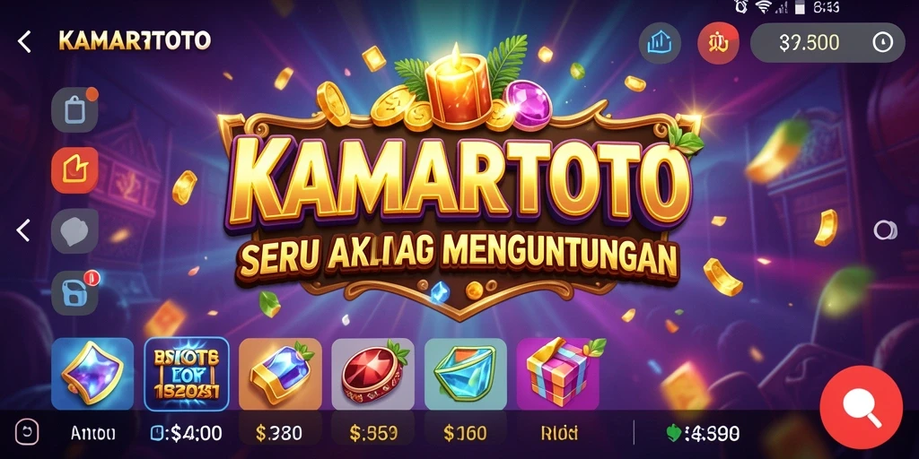 Gameplay seru KAMARTOTO dengan grafis memukau.