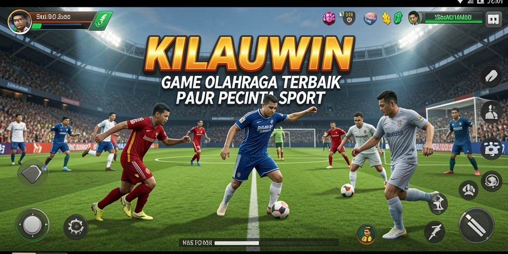 Gameplay mendebarkan yang menunjukkan pertandingan olahraga seru di KILAUWIN.