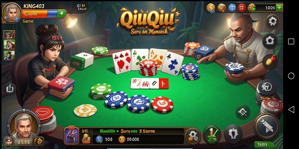 Gameplay KING403 yang seru dan kompetitif dalam QiuQiu.