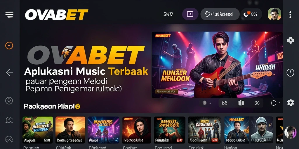 Tampilan menarik gameplay musik di OVABET.