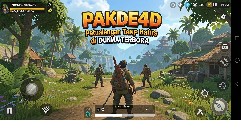 Screenshot PAKDE4D menampilkan eksplorasi dunia terbuka yang menakjubkan.