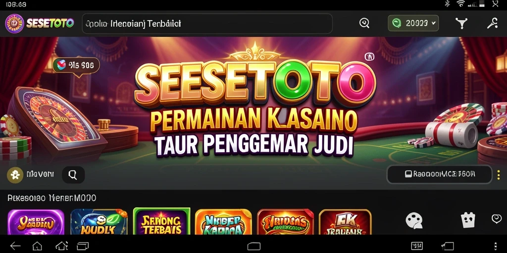 Tampilan menarik dari gameplay SESETOTO yang seru.