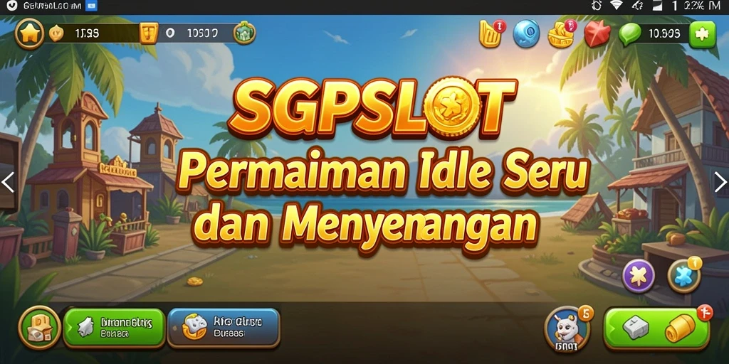 Tampilan gameplay SGPSLOT dengan elemen Idle yang menarik dan menghibur.