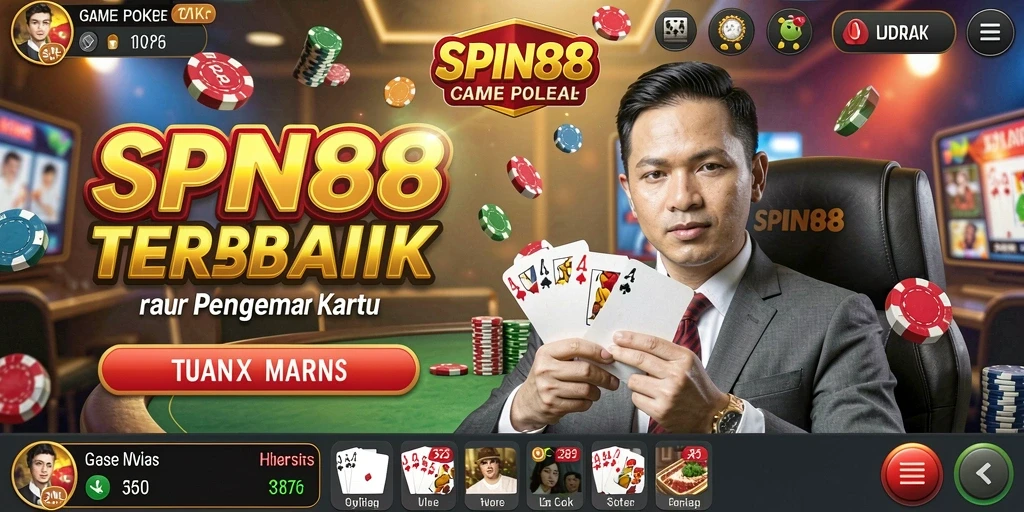 Tampilan menarik dari gameplay Poker di SPIN88 yang mengasyikkan.