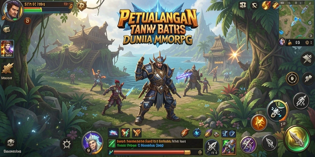 Tampilan screenshot ST789 yang menunjukkan aksi pertempuran seru di MMORPG.