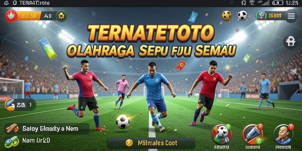 Screenshot utama TERNATETOTO menampilkan aksi seru dalam permainan olahraga.