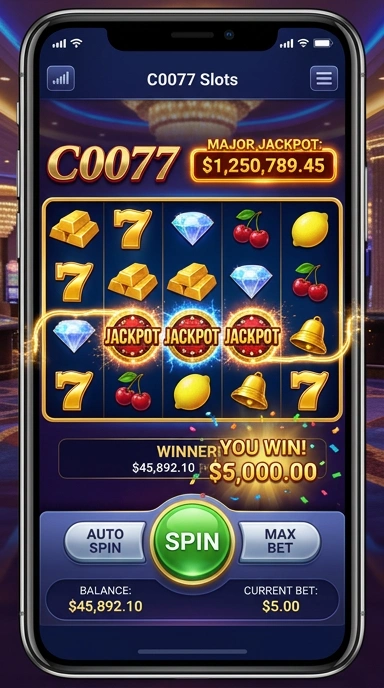 Screenshot tampilan utama aplikasi c0077 yang intuitif.
